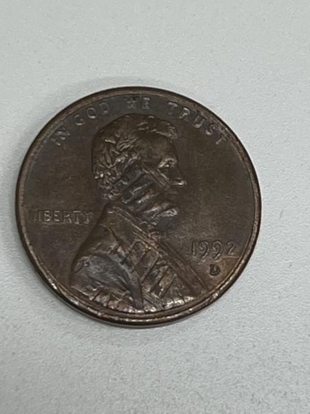 1992 D Penny,