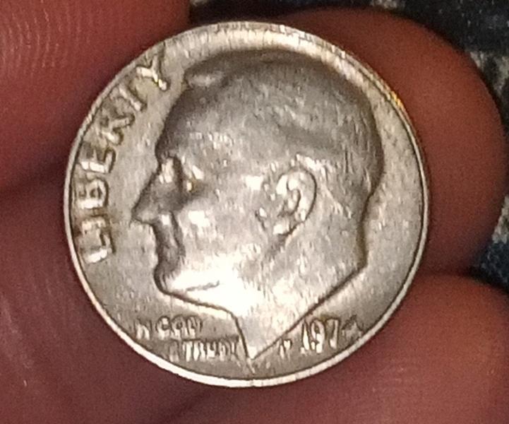 1974 no mint mark dime