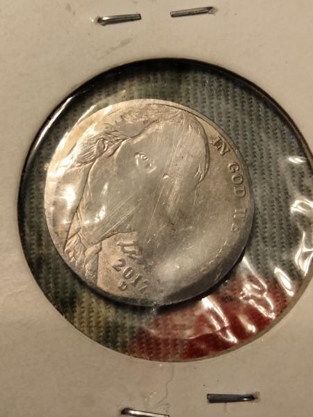 2017 mint mark d nickel misprint