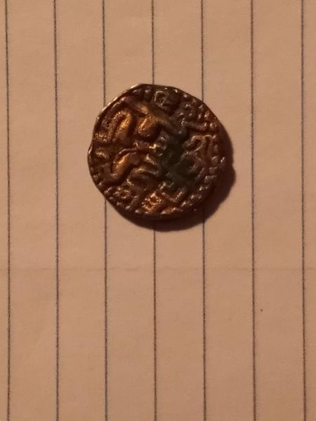 Old coin gold I think it's not magnetic anyways please&hellip;