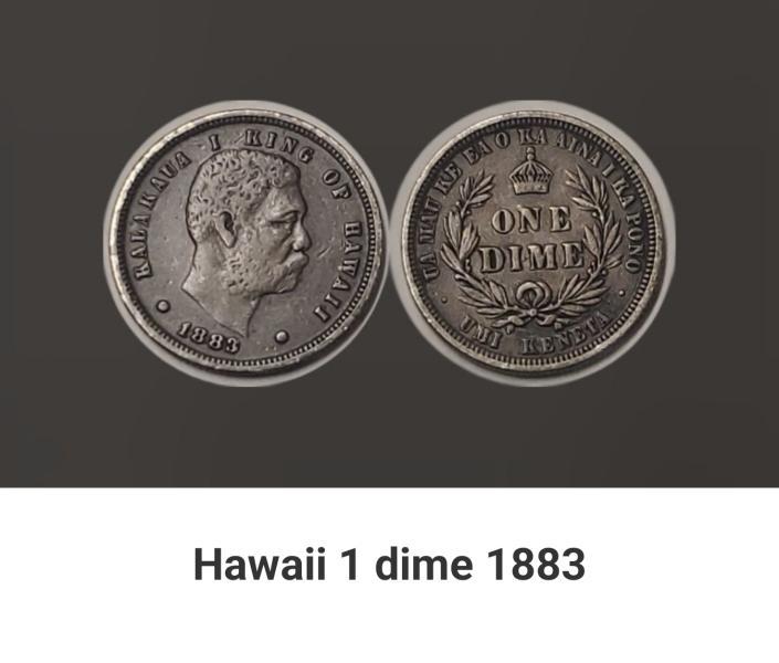 1883 kingdom of hawaii dime. Worth more than&hellip;
