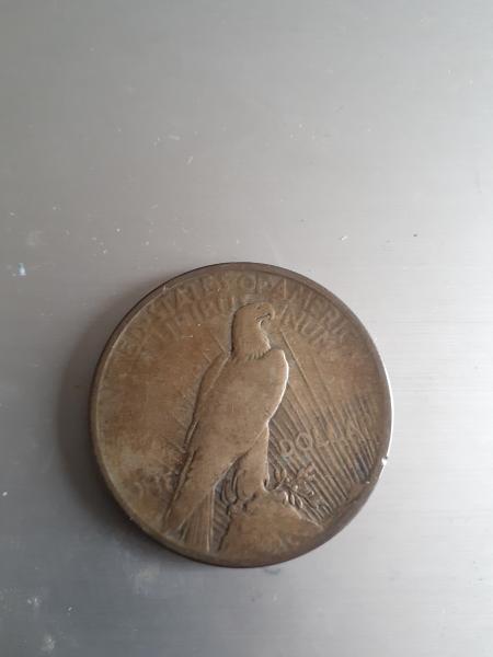 1924 Peace dollar coin