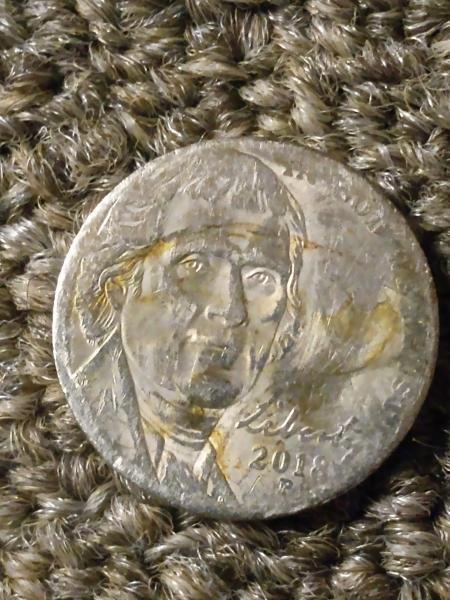Top two photos are a 2018 Jefferson nickel&hellip;