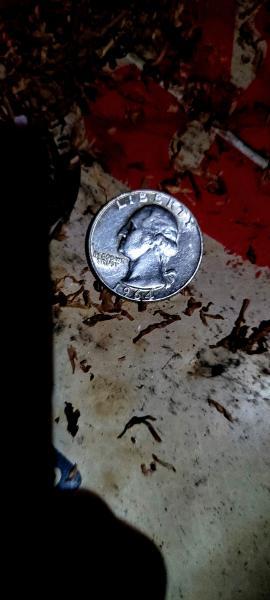 1964 quarter, edge groove (knurl) is still sharp&hellip;