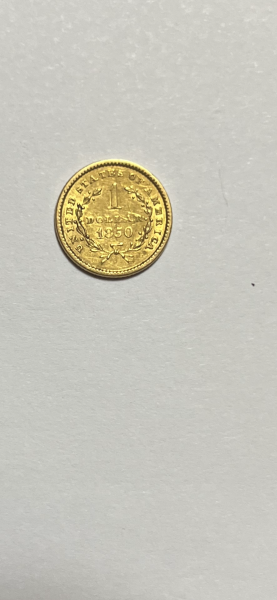 1850 gold one dollar piece Also, when you&hellip;