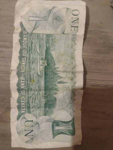 1973 Canadian dollar bill