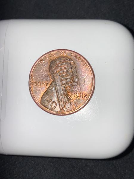1982 Penny, not sure if copper or zinc. No mint&hellip;