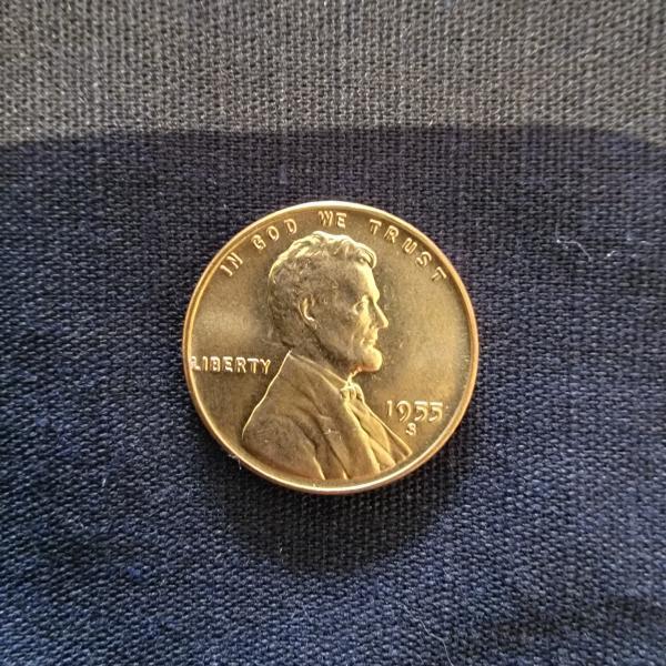 1955 s U.S Cent, mint condition