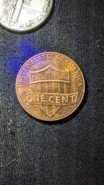 A penny from 2022 thats bubbled on the…