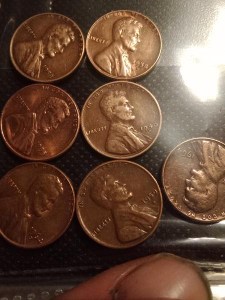 No mint, wheat pennies, dd, misprint