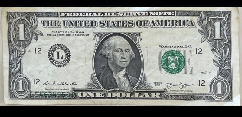 Dollar bill is missing serial numbers in the&hellip;