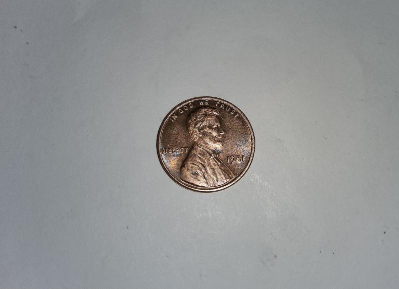 1981 Copper No Mint Mark Lincoln Penny, Off…