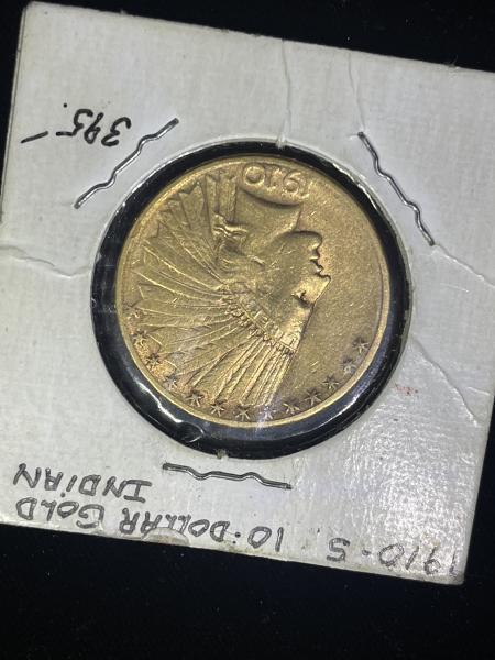 1910 s $10 gold Indian head