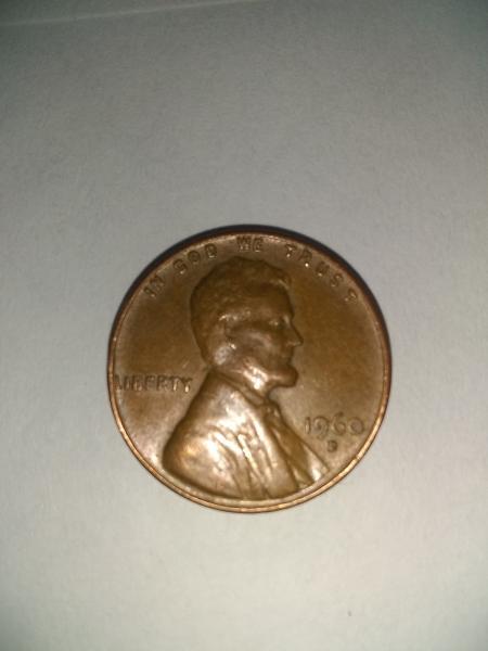 1960 D penny