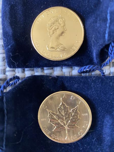 2 gold coins. Canada.