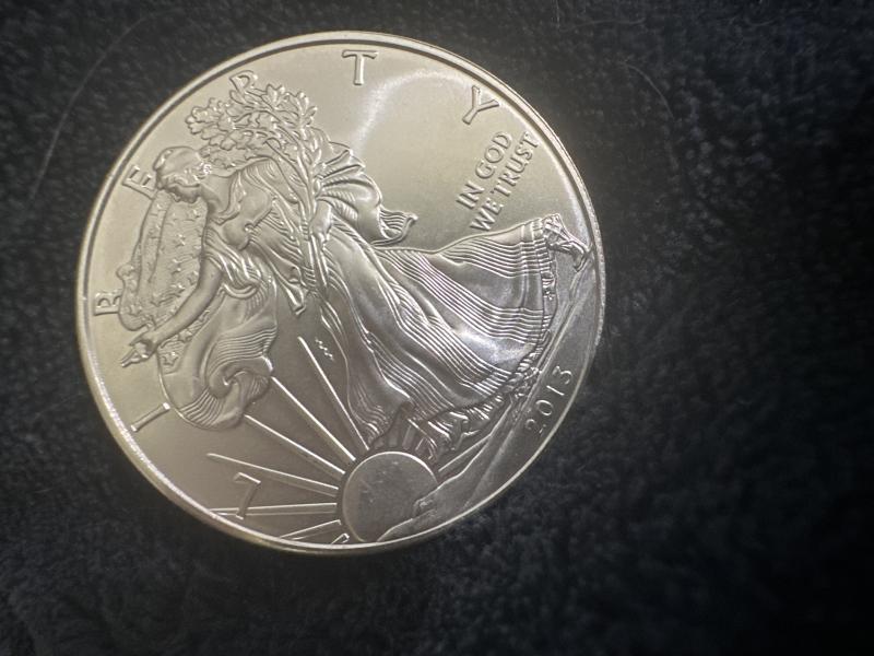 American silver eagle next to the lady’s dress&hellip;