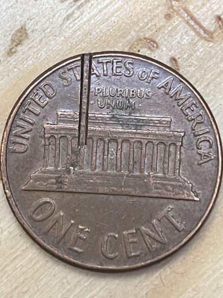 die crack 1962 penny