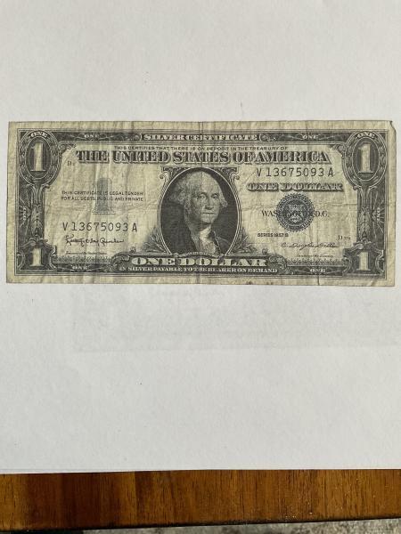 1957b silver certificate