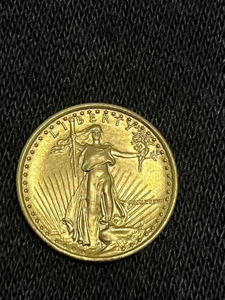 1/10 oz gold coin $5