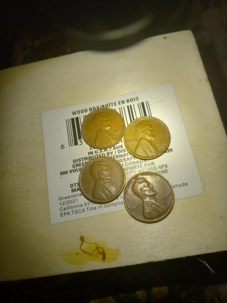 1946 wheat pennies no mint mark