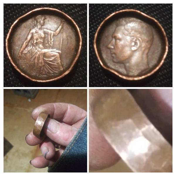 1940 uk one cent. Heavy. "Bottle cap" error?…