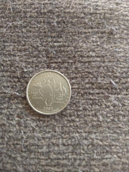 2003 Illinois Quarter Super rare error coin. I…