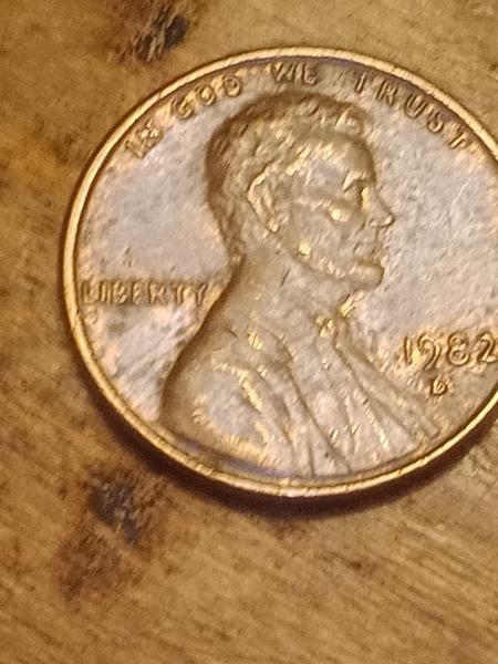 United States of America 1982 D Penny Error Coin