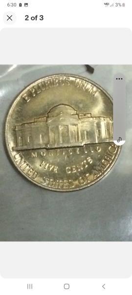 1989 p mint error nickel