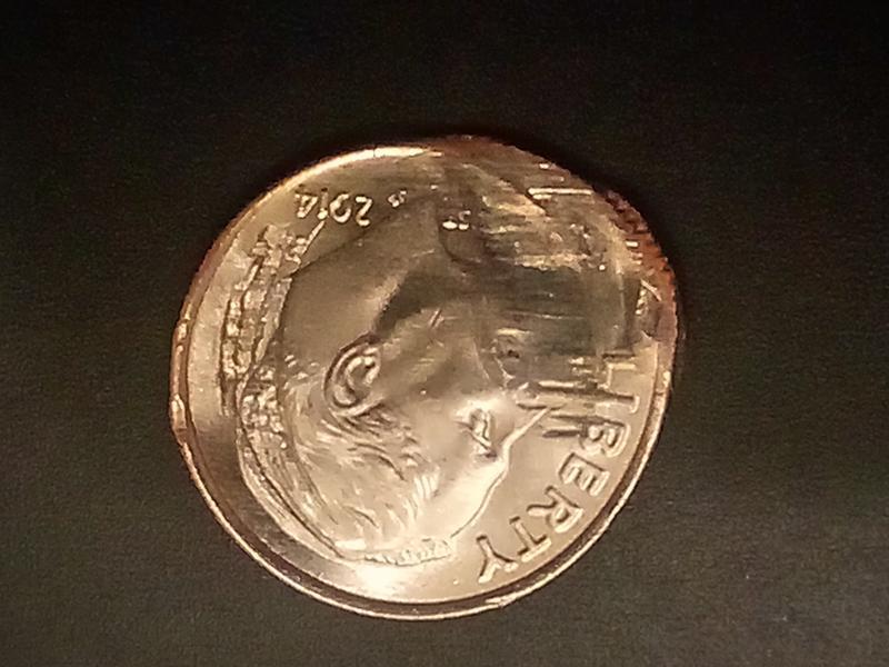2014 dime. Not made right.