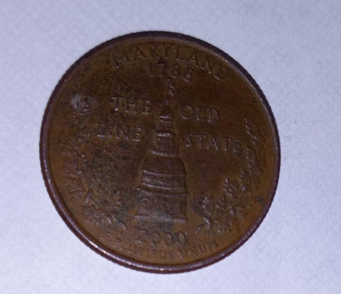 2000 d maryland state quarter.