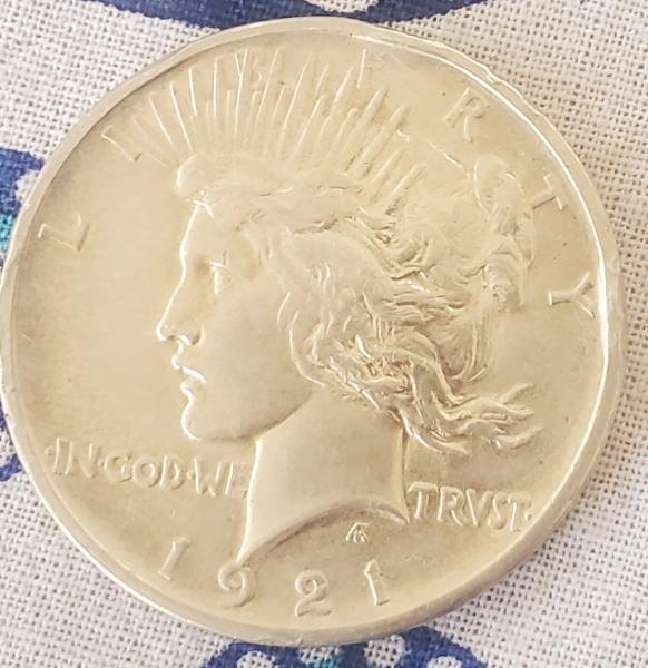 1921 peace dollar high relief