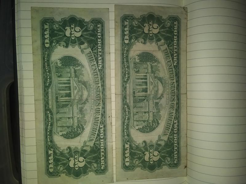 1963 2 dollar bill red seal and red…