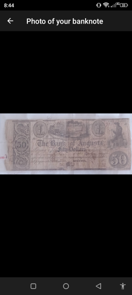 Old 50 dollar bill