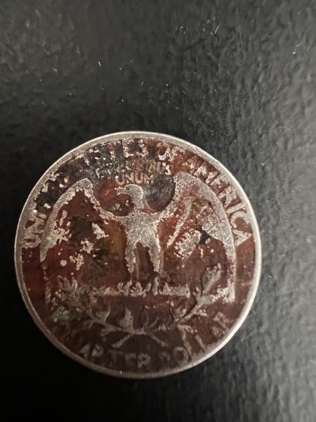 RED 1966 Washington Quarter No Mint Mark/ Improperly&hellip;