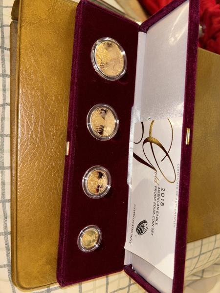 Us mint American Eagle gold proof 4 coin&hellip;