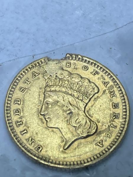 Gold 1873 $1.00 Looks like there might’ve been a hole&hellip;