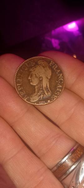 1796 centimes facing left mint mark looks like&hellip;