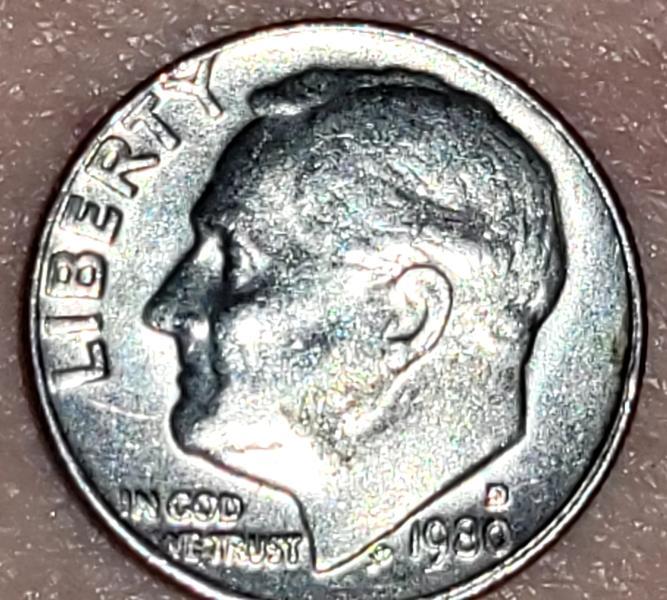 1980 dime with error on in God we trust