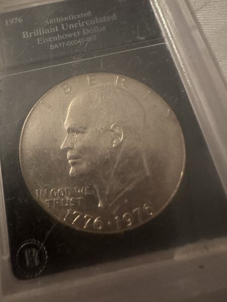 1976 Eisenhower coin uncirculated with the L completely missing from&hellip;