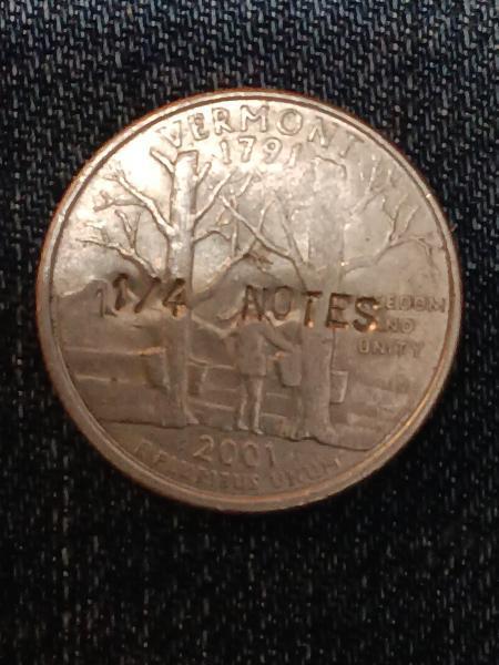 2001 Vermont quarter