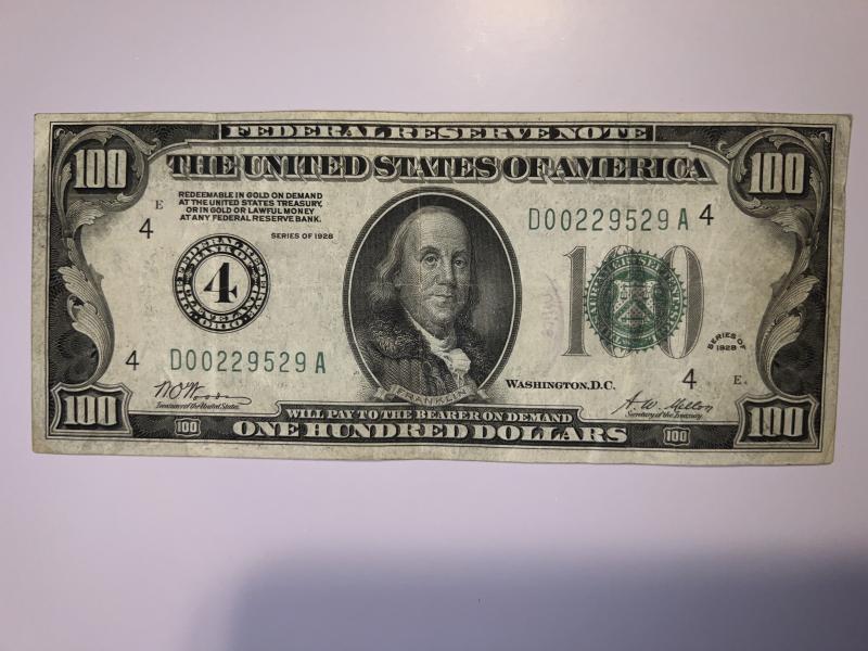 1928 $100 Bill from Cleveland Ohio Federal Reserve. Bill looks&hellip;