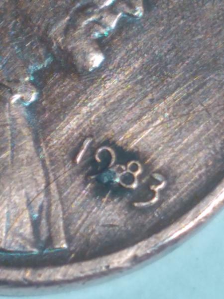 S mint mark between 9 and 8 in…
