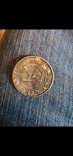 1776 continental curency coin