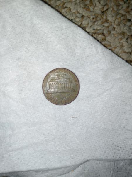 1964 d penny with error