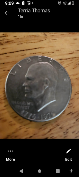 Bicentennial, Eisenhower,no S or mint mark, type 2,…