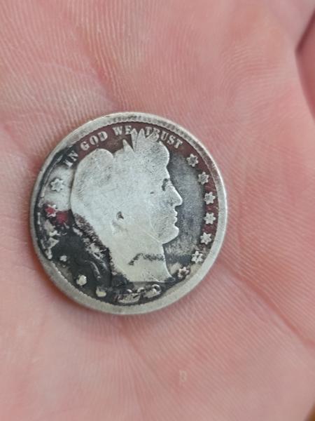 Barber quarter double struck covering date partially and…