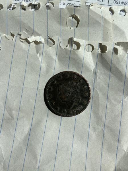 1822 one cent