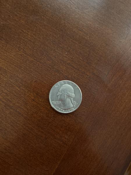 1776-1976 quarter Filled mint mark