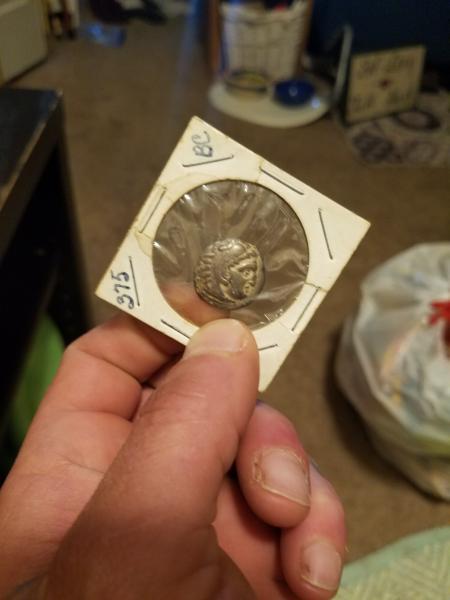It's old and Greek I think and says its from&hellip;