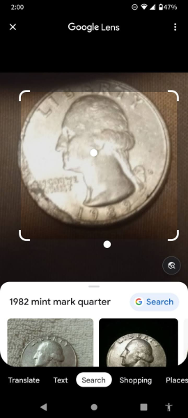 1989 d quarter with broken off planchet- not&hellip;